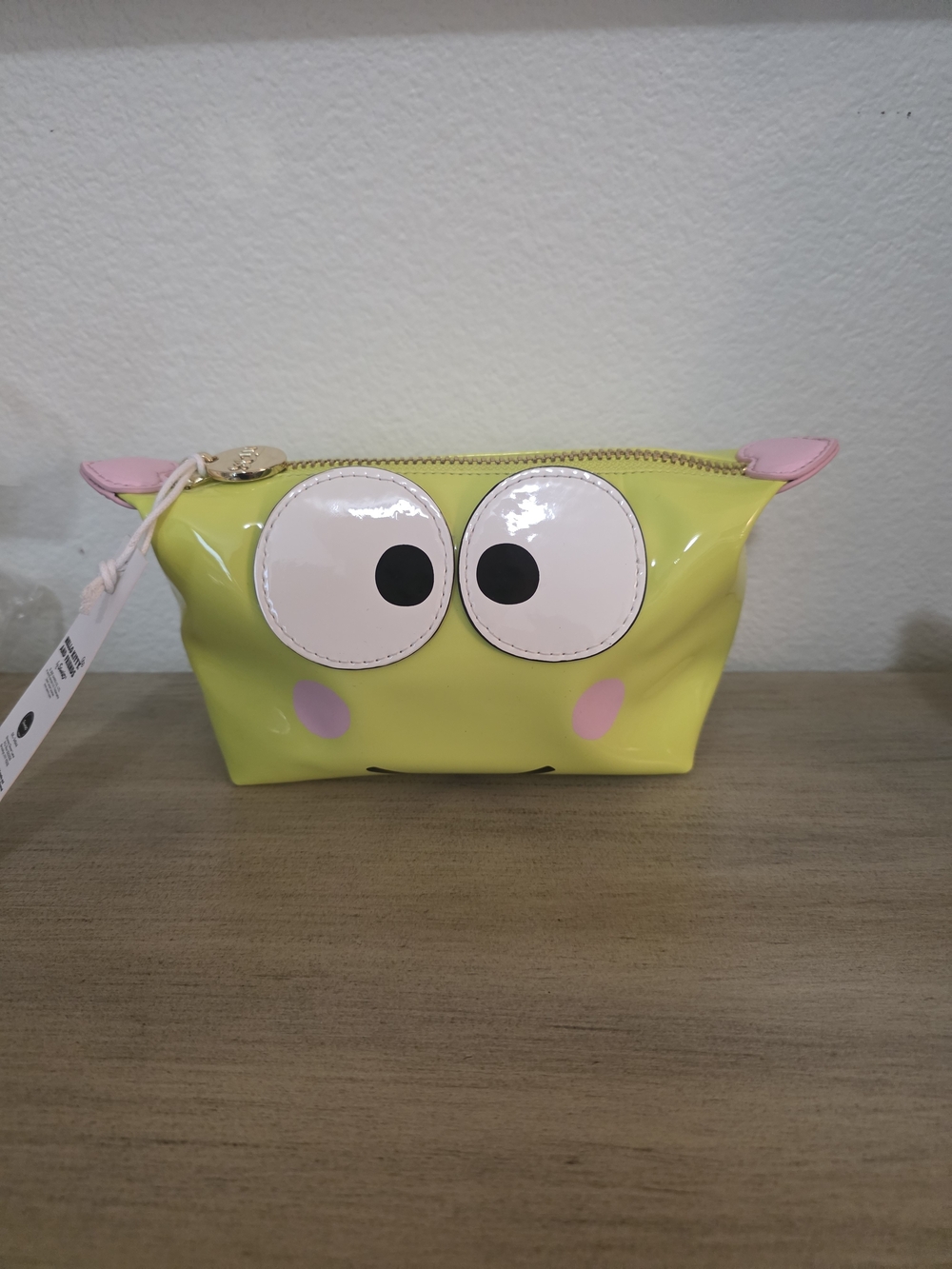 Sanrio Hello Kitty & Friends Yellow Frog Cosmetic Pouch Stoney Clover Ln - Picture 2 of 7